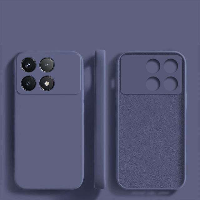 For Poco X6 X 6 Pocox6 Pro 5G Case Luxury Liquid Silicone Phone Cases For Xiaomi Poco X6 X 6 Pro Pocox6 Pro 5G Shockproof Soft Cover
