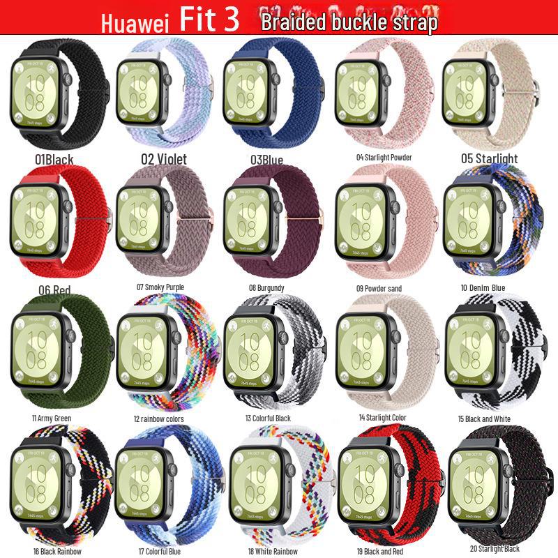 

Плетеный ремешок для Huawei Watch Fit 3 - в наличии Huawei Fit3 Braided Strap