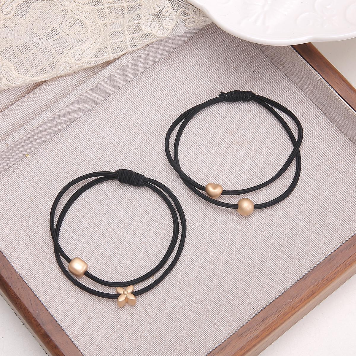 

2 шт. Милая повязка на голову, кольцо для волос, модный головной убор для девочки, милая резинка, аксессуары для волос чёрный