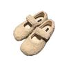 2025 New Velvet Beanie Shoes with Mary Jane Single Shoes Flat-soled Fluffy Shoes for Women's Winter Wear