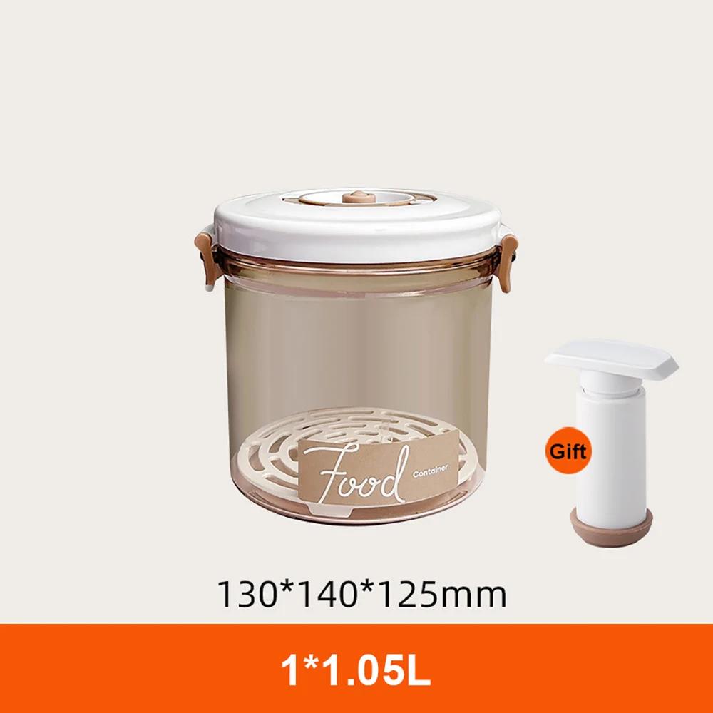 Food Storage Container Vacuum Box Large Capacity Food Dispenser for Kitchen Transparent Sealed Food Organizer Keep Lunch Fresh