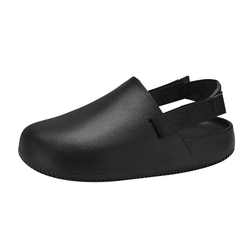 Baotou Slippers for Men In Summer, Thick Soled Non Slip Sandals for Outdoor Wear, Lightweight and Breathable Casual Beach Shoes
