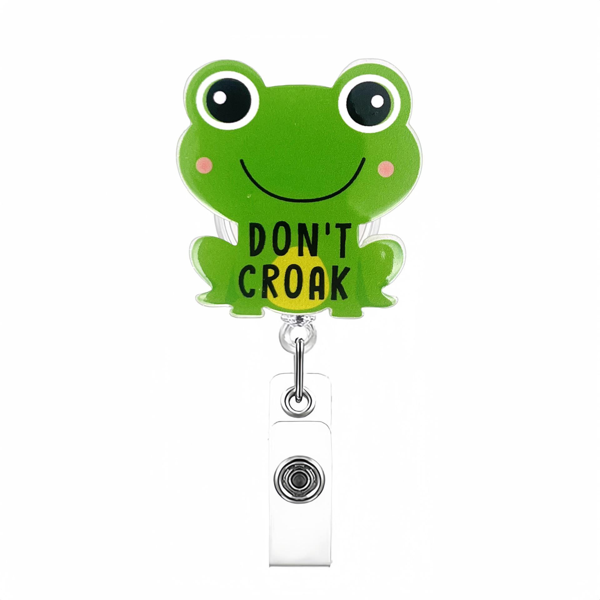 

Set of 24 Glitter Acrylic Retractable Badge Holders for Work ID Cards
