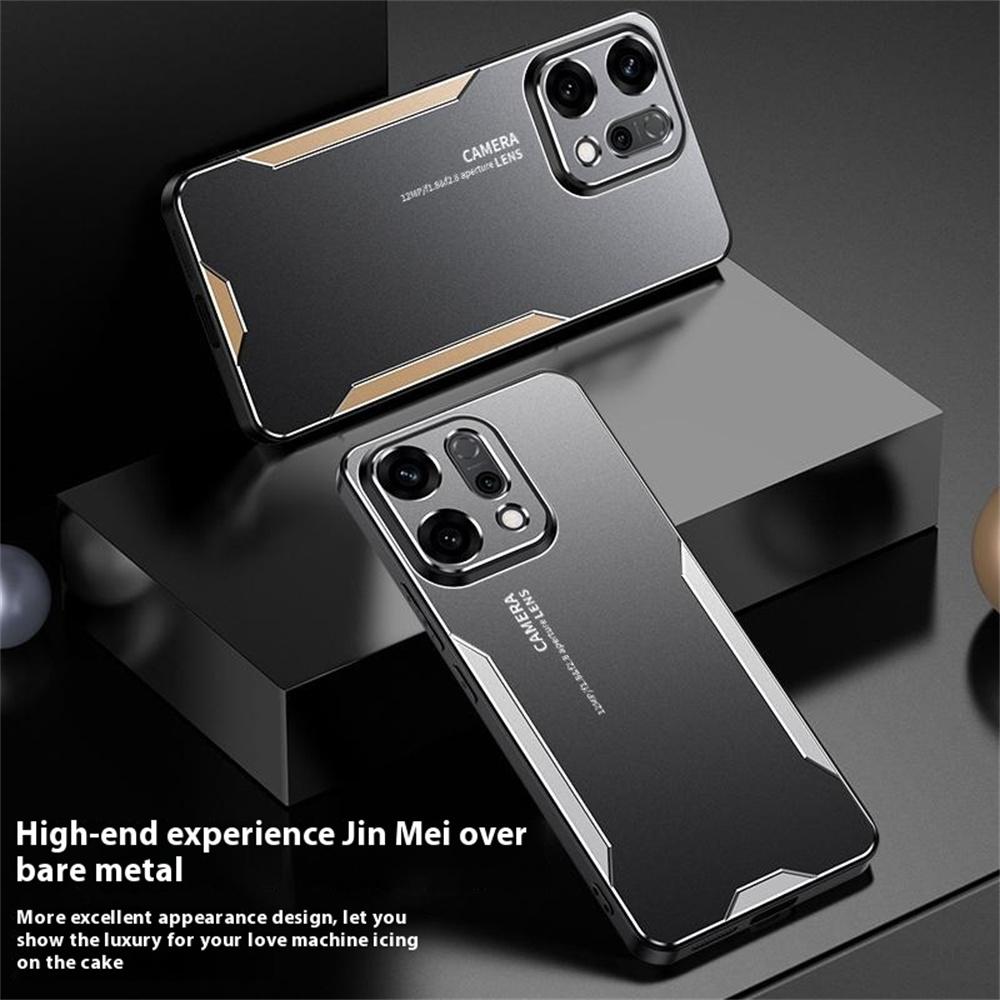 Oppo Reno14 5G için (global) Telefon Kılıfı Alüminyum Alaşım TPU PC Arka Kapak