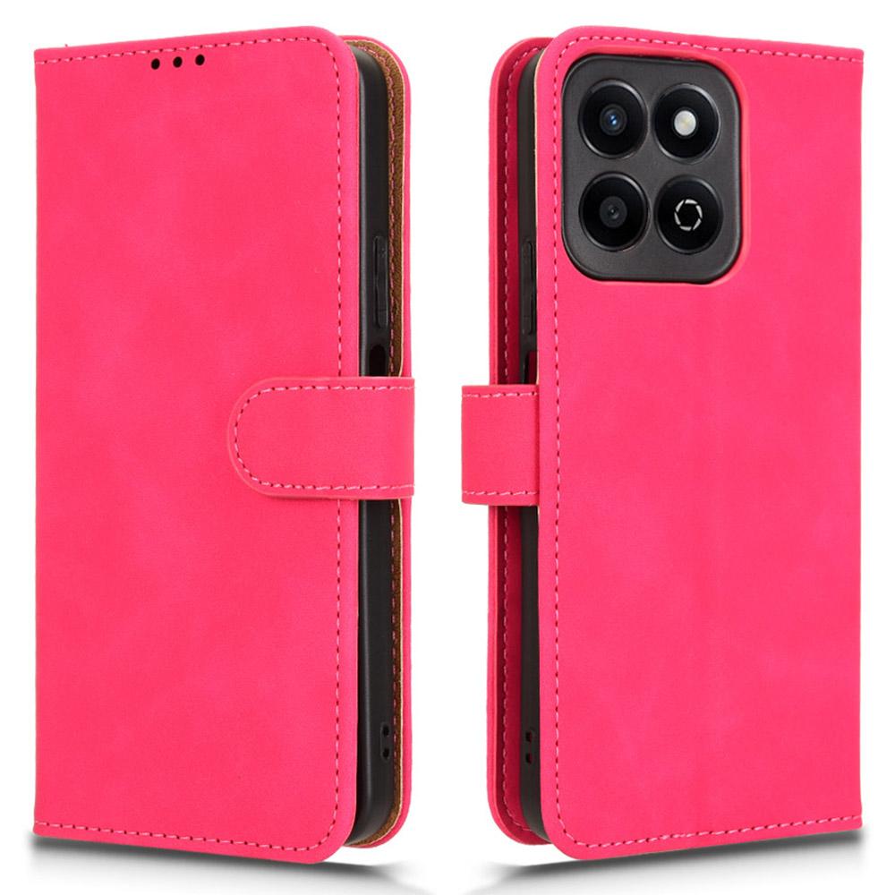 Für Honor Play 60 Plus 5G Lederhülle Hautgefühl Kratzfest Brieftasche Handyhülle