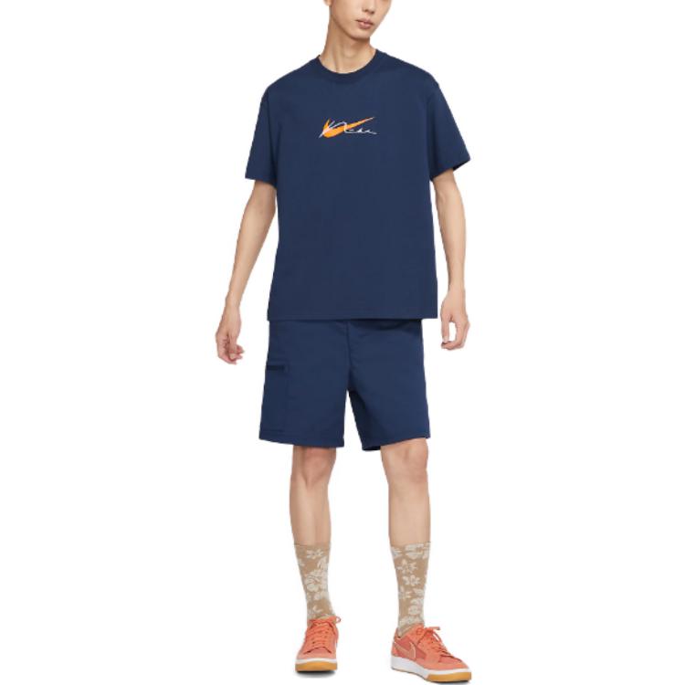New Nike T Shirts Men's Marine Blue DV9141-410