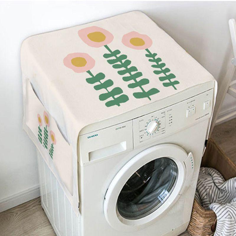 

Чехол для стиральной машины Защита от солнца Водонепроницаемый карманный портативный кухонный холодильник Пылезащитный чехол для домашнего декора 55x140cm