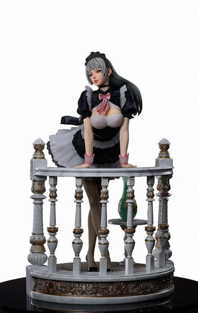 Kaitendo Holiday Maid Monica Tecia Scale Cold Cast Painted Complete Figure (Pedestal Marble) 1/4