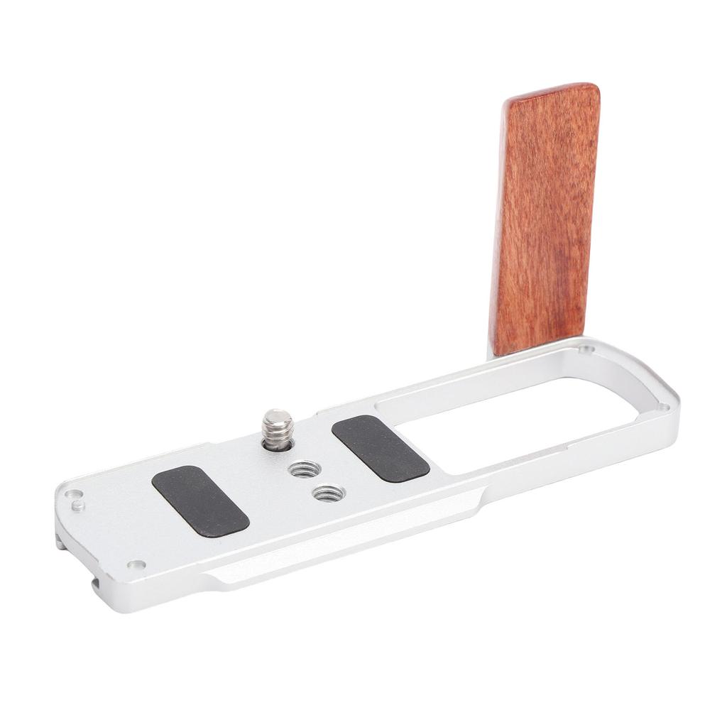 L Shape Grip Fit for S9 Camera Wood Aluminum Alloy L Shape Handgrip with QR Plate 1Celsius4 Inch Screw Hole
