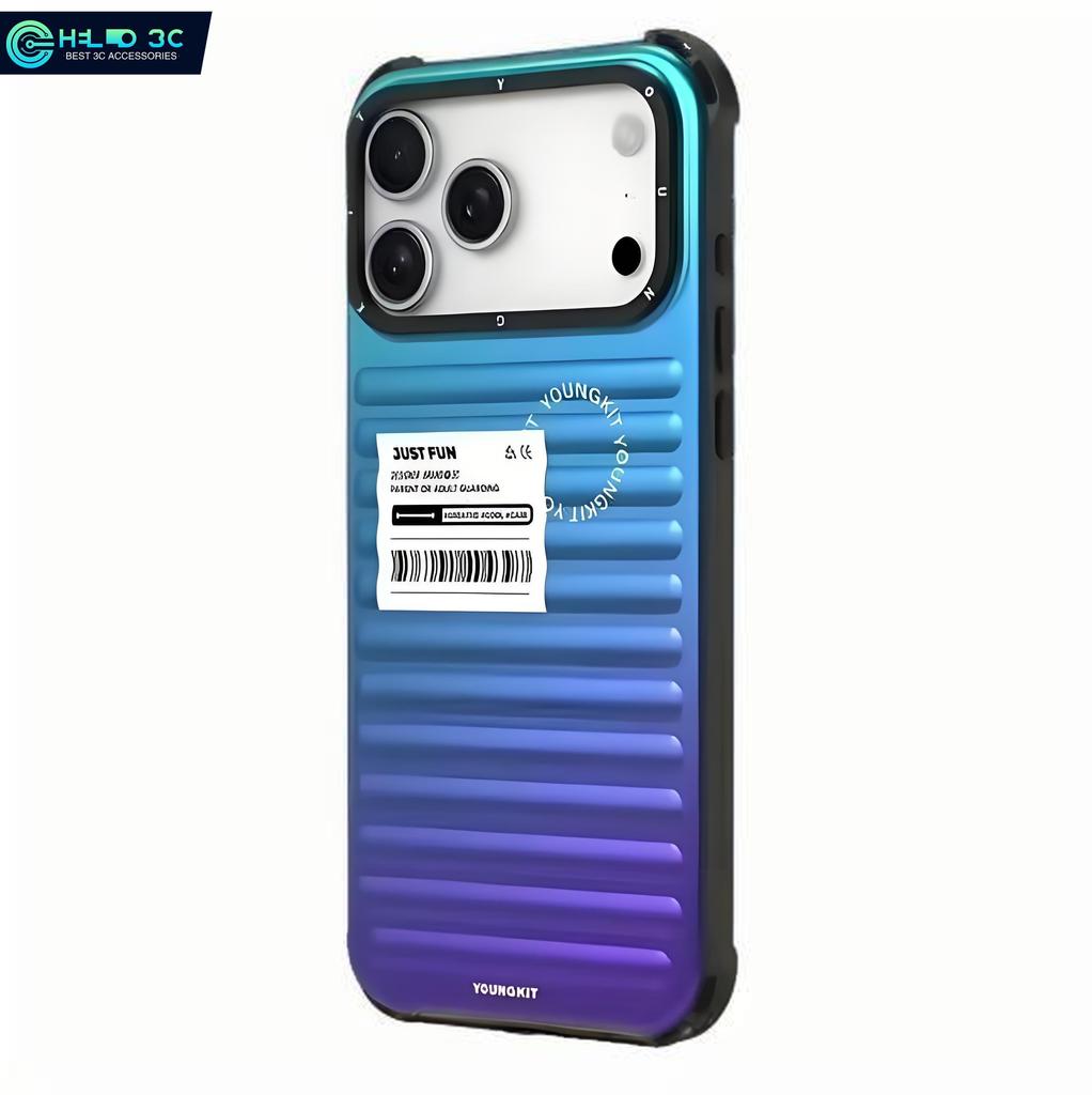 Youngkit Mysterious Color Suitcase Case compatible with iphone 16/17 never fade for iphone 17 pro max case shockproof for iphone 16 promax original