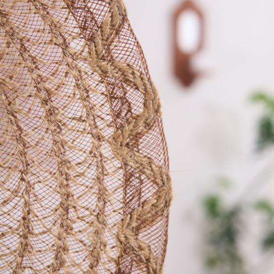 Round Boho Placemat Handwoven Heat Insulation Placemat Rustic Table Protector Mat for Home Farmhouse Weddings Baby Showers