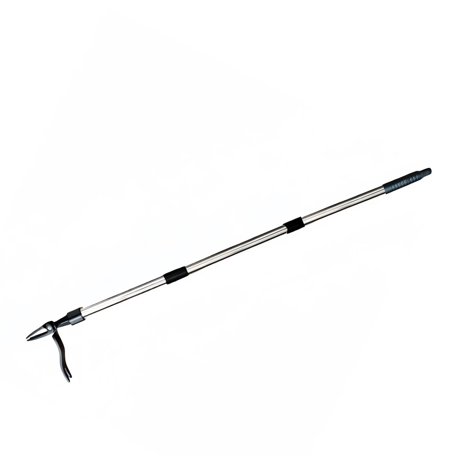 4 Claw Stand Up Weed Puller Stand Up Weed Puller 44 Inch Adjustable Handle 4 Claw Hand Weeding Tool for Garden Lawn Yard серебряный