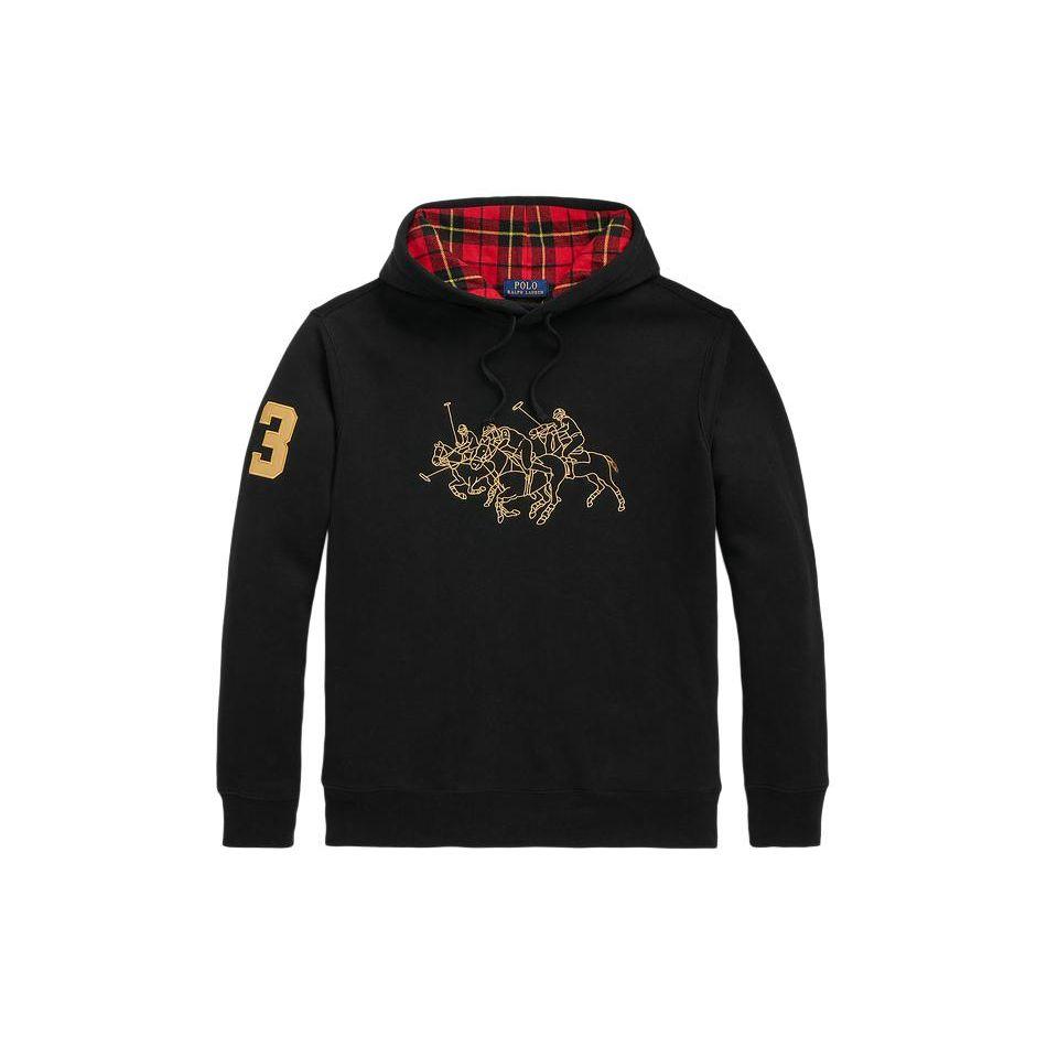 

Polo Ralph Lauren SS24 Толстовка с капюшоном и длинными рукавами с принтом для мужчин черная MNPOKNI16823372-001 S