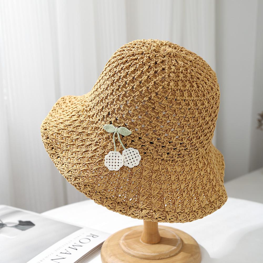 Chapeau de soleil d'été pour femme à large bord respirant Chapeau seau de plage pour protection solaire Voyage et activités de plein air Chapeau de soleil Nouveau (khaki,56-58cm) kaki