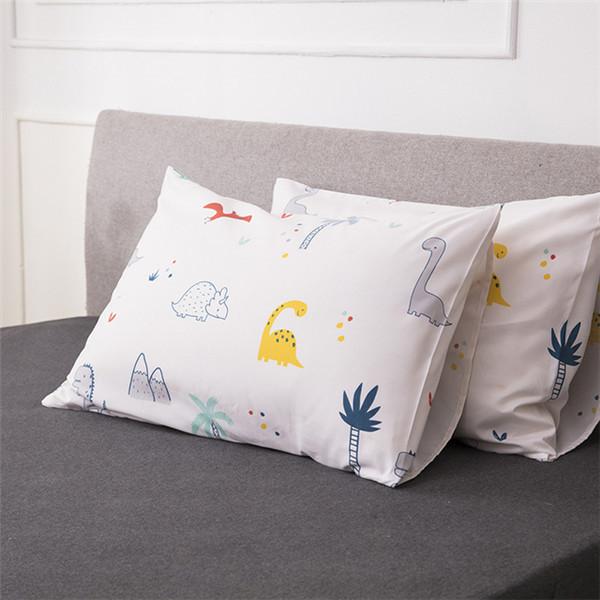 Vodotěsné povlaky na polštáře 2PCS měkké polyesterové povlaky na polštáře s potiskem Polštář na spaní Bytový textil (bez vnitřního/bez polštáře)