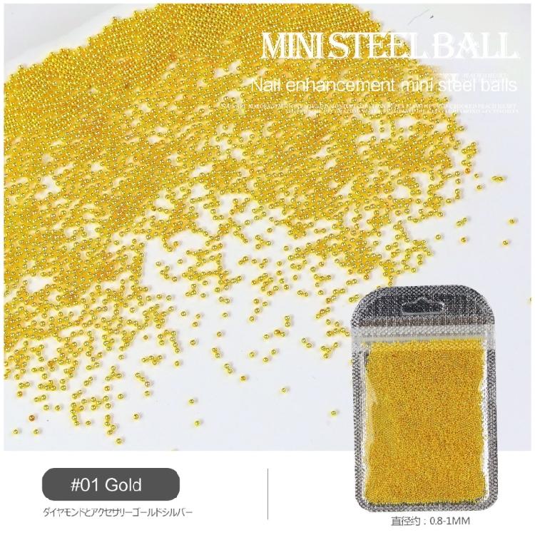 Nails Caviar Beads Metal Nail Beads Micro Pixie-Beads for DIY Nail Art Charms