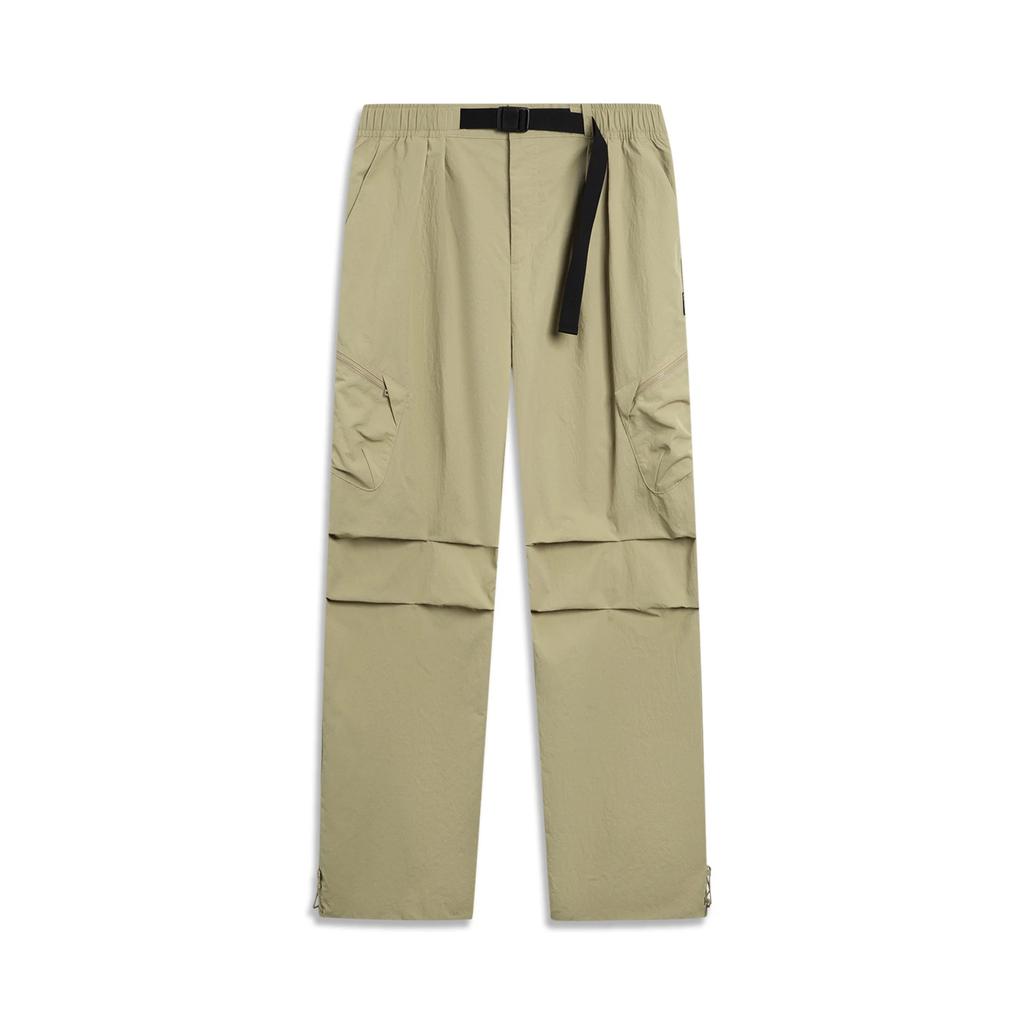 Li Ning CF Breathable Solid Color Mid Waist Versatile Straight Leg Sports Pants Men Pants AYKV593-5