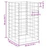 Vidaxl Wysokie Donice Gabionowe, 4 Szt., 30X30X50/100/150/200 Cm