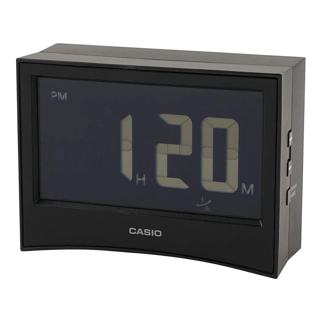 CASIO Alarm Clock Radio-Controlled Black Digital Inverted LCD Temperature Humidity Calendar Timer DQD-S01J-1JF