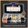 228Pcs/Box Hard Disk Diy Motherboard Pc Computer Assemble Case Fan Hand Screw Bolt Standoff Washer Assortment Kit