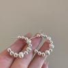 925 Sterling Silver Vintage Earrings For Women Trendy Simple Mini Beads Earring Jewelry Prevent Allergy Party Accessories Gift