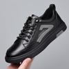 Neue Herrenschuhe Sneaker Hohe Qualität Low Top Leder Freizeitschuhe Nähstil Flats Weiße Farbe Sportlich Atmungsaktiv Rutschfest Schuhe