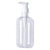 Round Shoulder Refillable PET Lotion/Shampoo Bottle - 200ml/300ml/500ml, Transparent Plastic