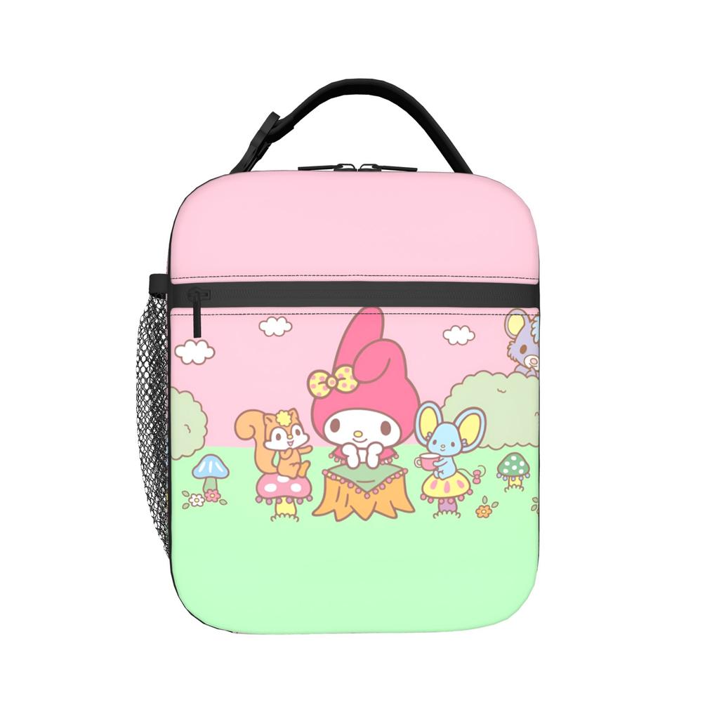 Custom M-Melodies Insulated Lunch Bag for Women Men Waterproof Rabbit Anime Thermal Cooler Lunch Tote Office Work School
