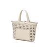 Daks Ivory Mesh Twisted Detail Point Tote Bag Dcba6e189iv