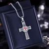 Templar Double-Sided Cross Necklace: Trendy European and American Style