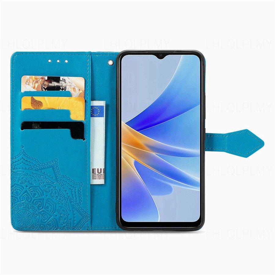 Foral Book Leather Wallet Flip Case For Realme C71 C61 C63 C85 15T 15 16 Pro Reno 15F 13 14 OPPO A6X A40 A96 A53 A5 A54 A74 A79 5G A38 A58 A18 Cover