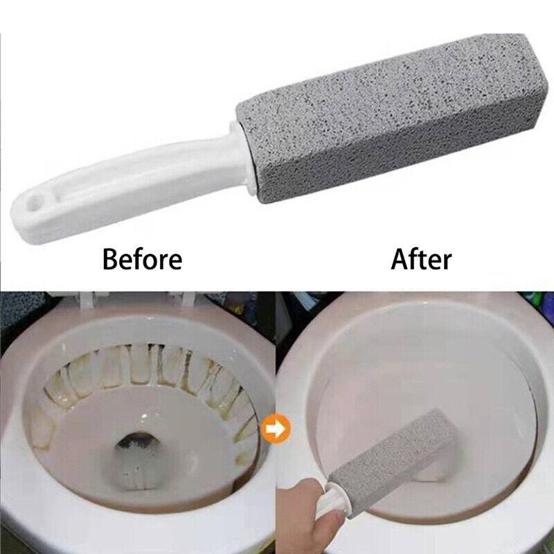 Pumice Stone Toilet Brush Household Toilet Bowl Cleaner Limescale Stain Remo-XA