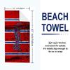 Atlanta Braves Print Beach Towel, Large Soft Quick Dry Towel for Beach Camping Swimming