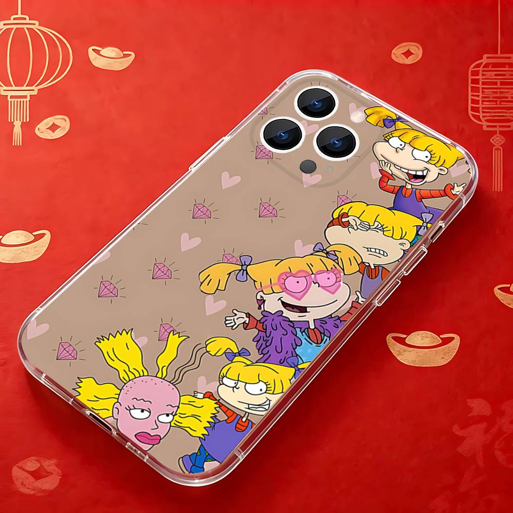 C-Chuckie A-AngelicaS Rugrat Phone Case For iPhone 17,16,15,14,13,12,11 Pro,Max,Plus,X,XS,XR,SE4,E Mini Transparent Soft Cover