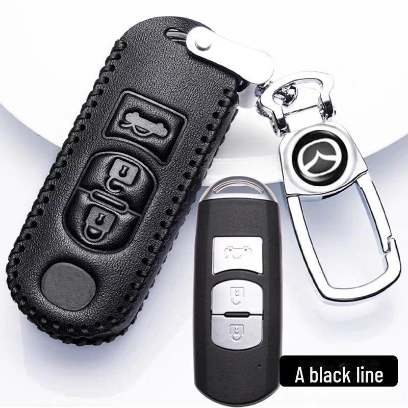 

Чехол для ключа из натуральной кожи Mazda для автомобилей Mazda 3, CX-4, CX-5 и Atez. Leather [Highly Recommended]