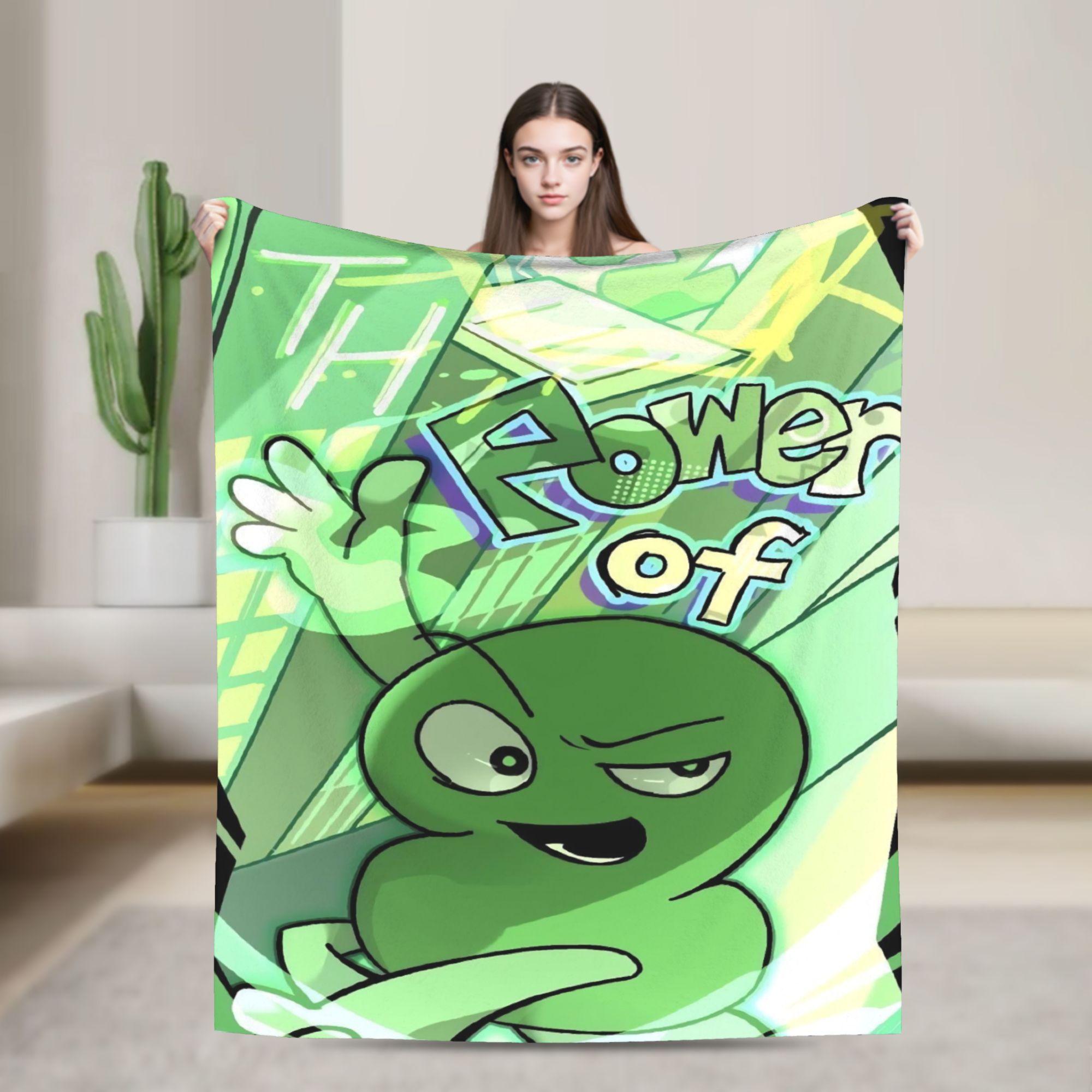 

Cartoon Flannel Blanket Bfdi Funny Throw Blankets for Home Hotel Sofa 200x150cm Rug Piece 75x90cm
