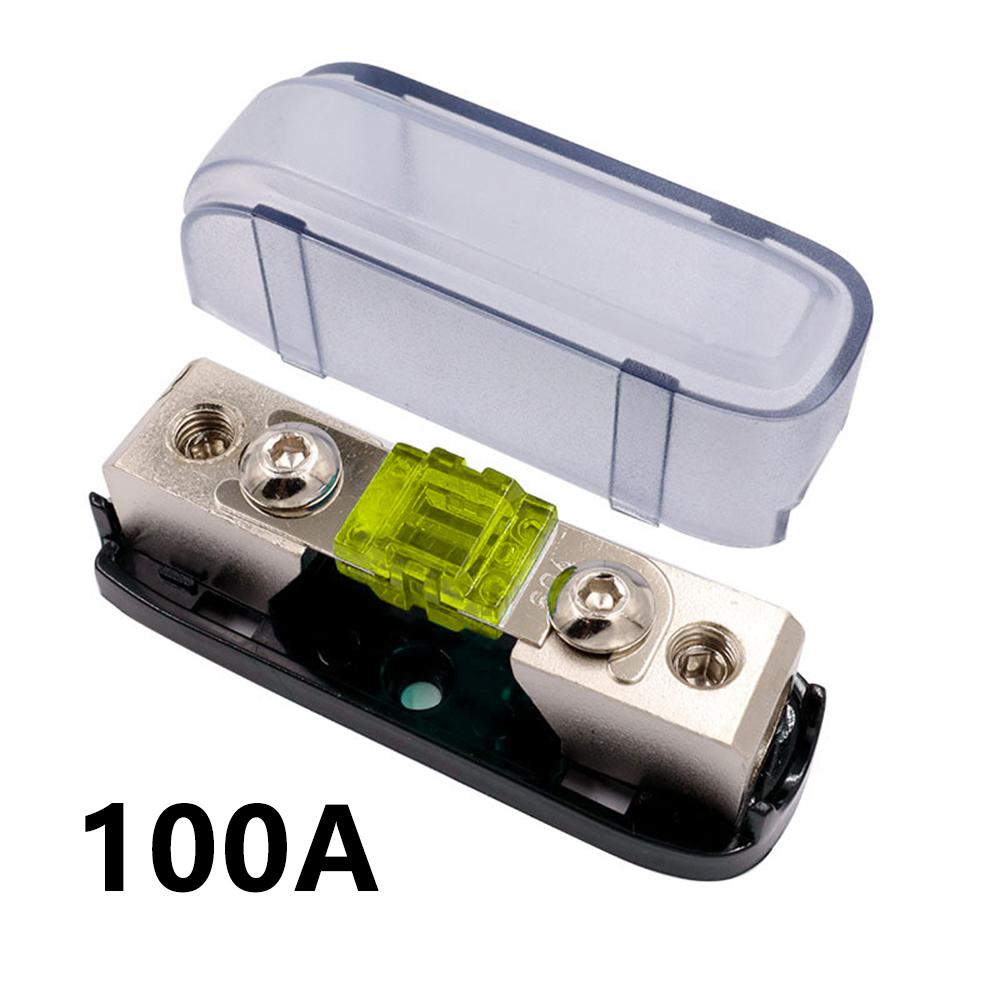 Car Audio Fuse 30A 40A 60A 80A 100A 150A Power Fuse Holder Stereo Audio Single Way AGU Fuse Holder Power Distribution Fuse Box