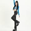 Versatile 2025 autumn and winter new high-waisted micro-flared jeans women's thin elastic American high-street horseshoe pants
