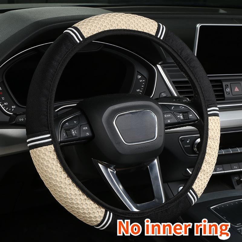 Universal Auto Lenkradabdeckung, Rutschfestes Polyester, Strapazierfähiger Griff, Automobil-Innenzubehör, Ohne Innenring, für Verschiedene Fahrzeugmodelle