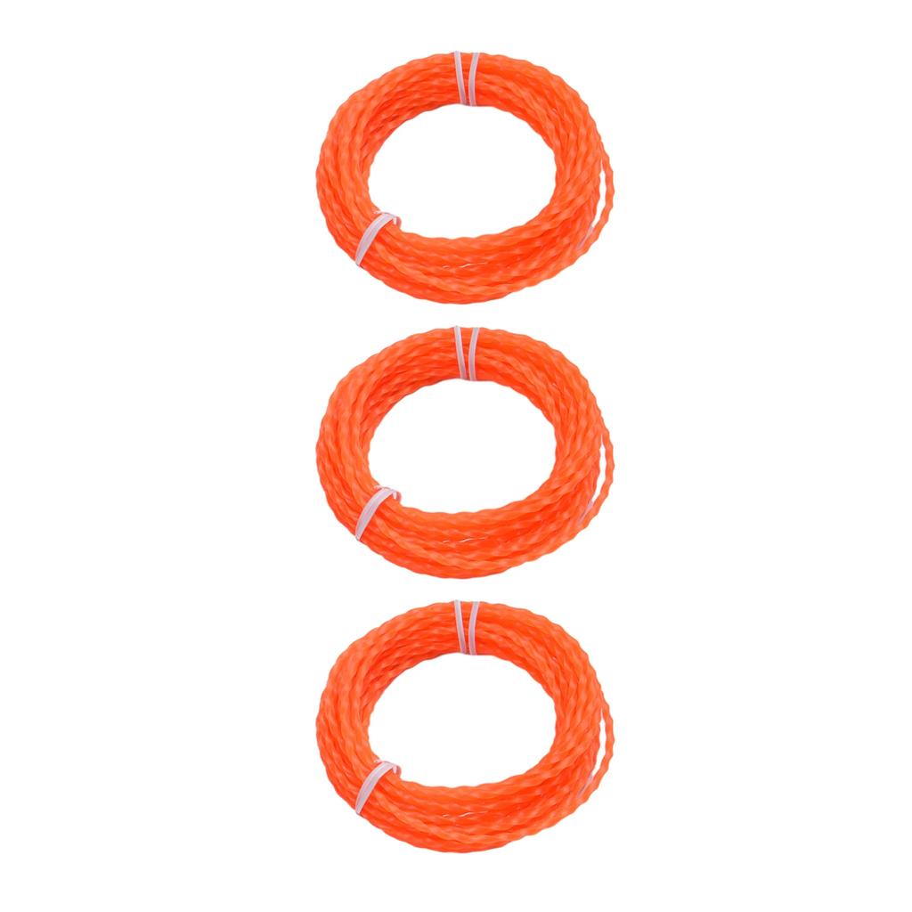 3pc Twisted Line For EGO Power AL2420P Pre-Cut Trimmer & Multi-Head String Nylon  Diameter 2.4mm  Outdoor Power Equipment