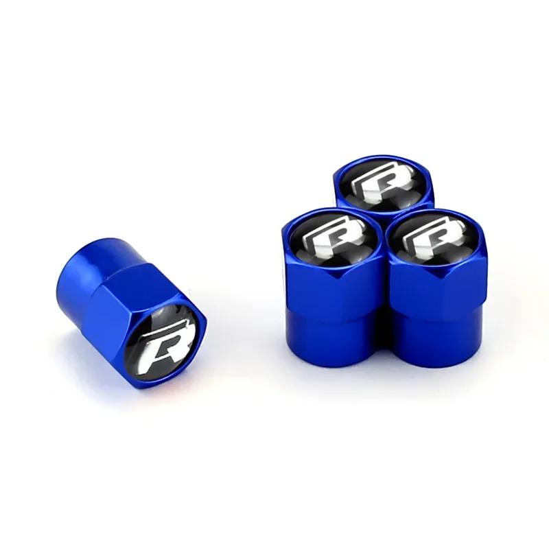 2026 Hot For VW VOLKSWAGEN 4PCS Alloy Car Tire Valve Caps Wheel Stem Covers for Volkswagen R Line GTI Polo Golf 5 6 7 Passat B5
