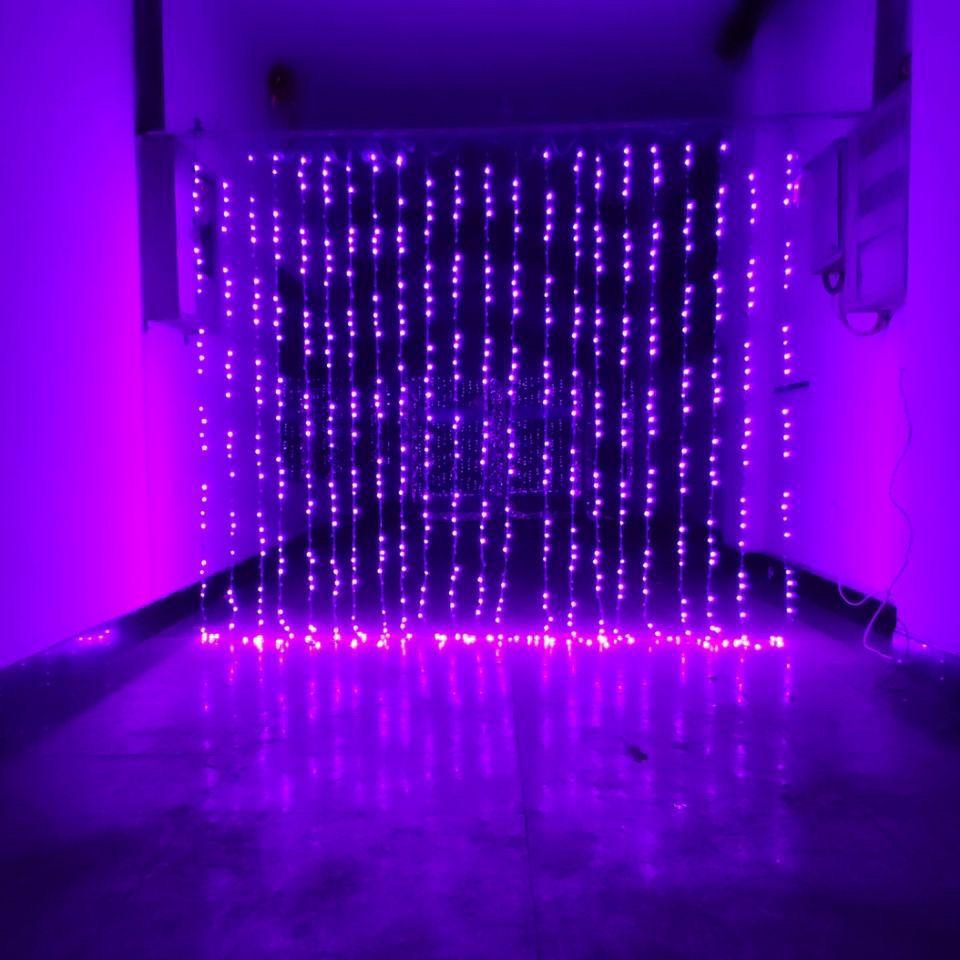 LED Waterfall Flowing Net Lights: Outdoor Waterproof Festival Decoration Fairy Lights for a Romantic Atmosphere