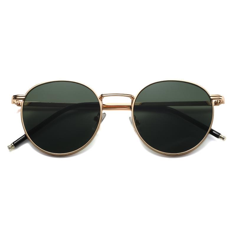 Metal Sunglasses Men'S Retro Small Oval Glasses Frame Prince Sunglasses Trendy Women'S Sunglasses