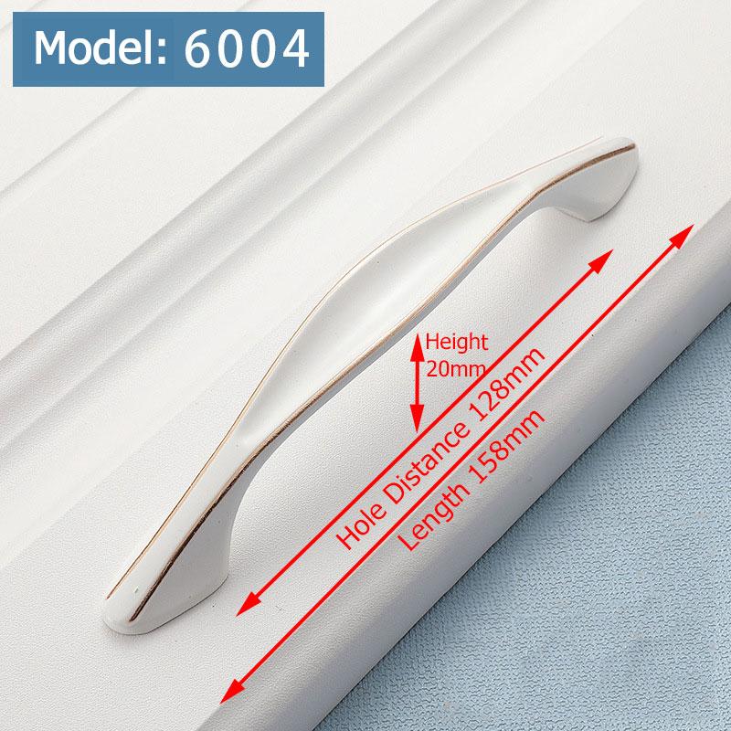 KAK Ivory White Kitchen Cabinet Handles European Style Cupboard Door Pulls Drawer Knobs Fashion Solid Furniture Handle Hardware