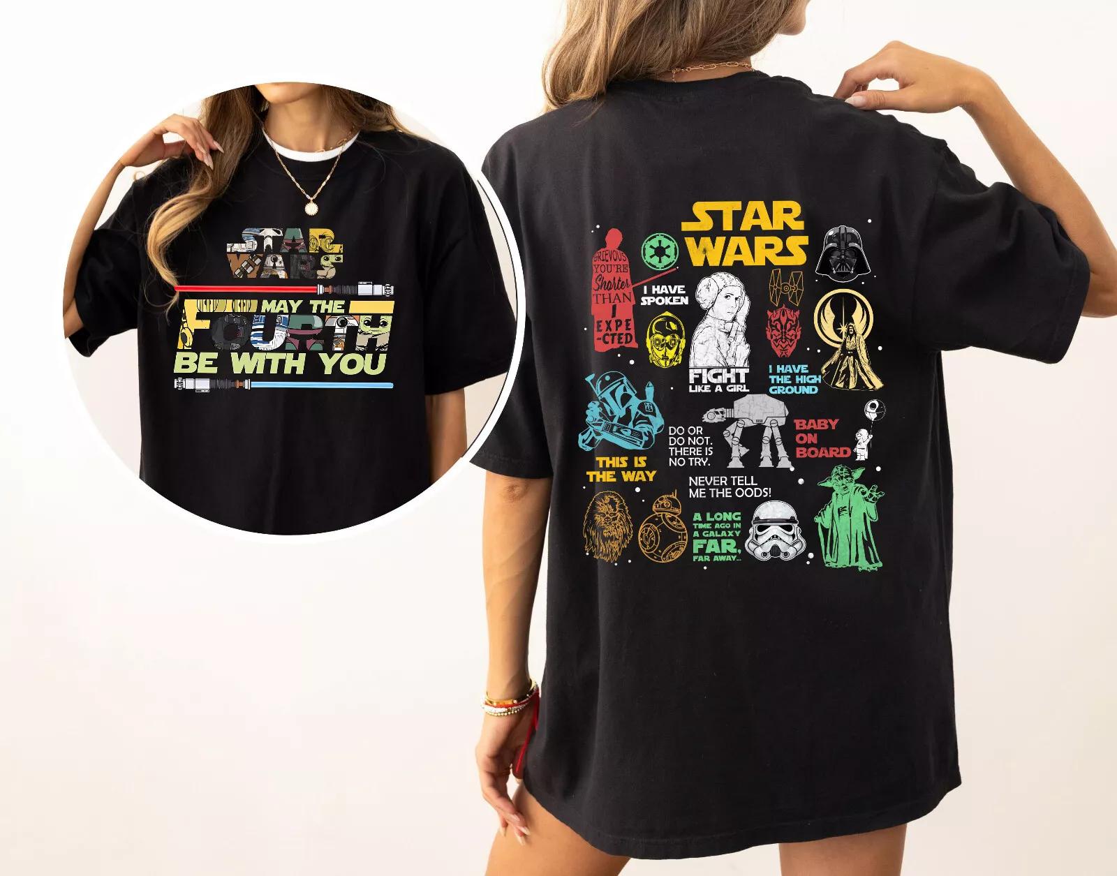 Star Wars Day 2024 May The Fourth Be With You Unisex Adult Kid Shirt 4XL