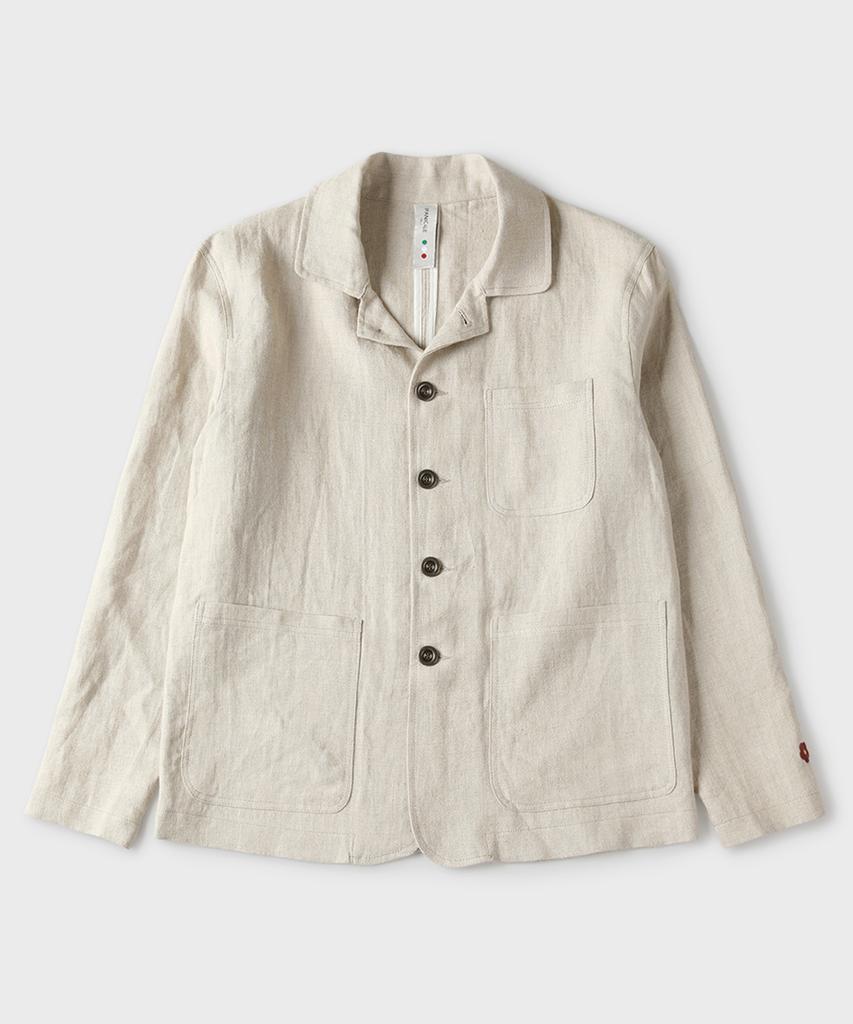 Panicale Oatmeal Linen Work Jacket