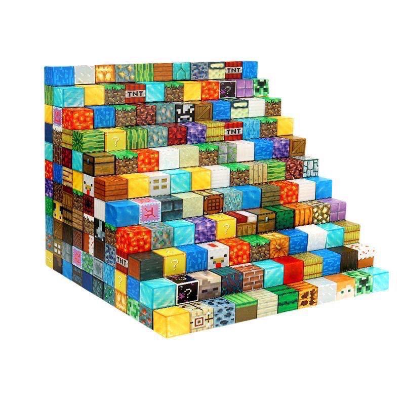 Minecraft 3D Magnetische Bausteine - Veränderbares Lernspielzeug für Kinder, Perfektes Geschenk zum Kindertag