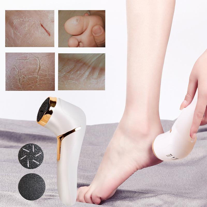 10pcs Electric Foot Grinder Dead Skin Removal Dust Suction Foot Repair Machine Waterproof Calluses Removal Foot Care Tool