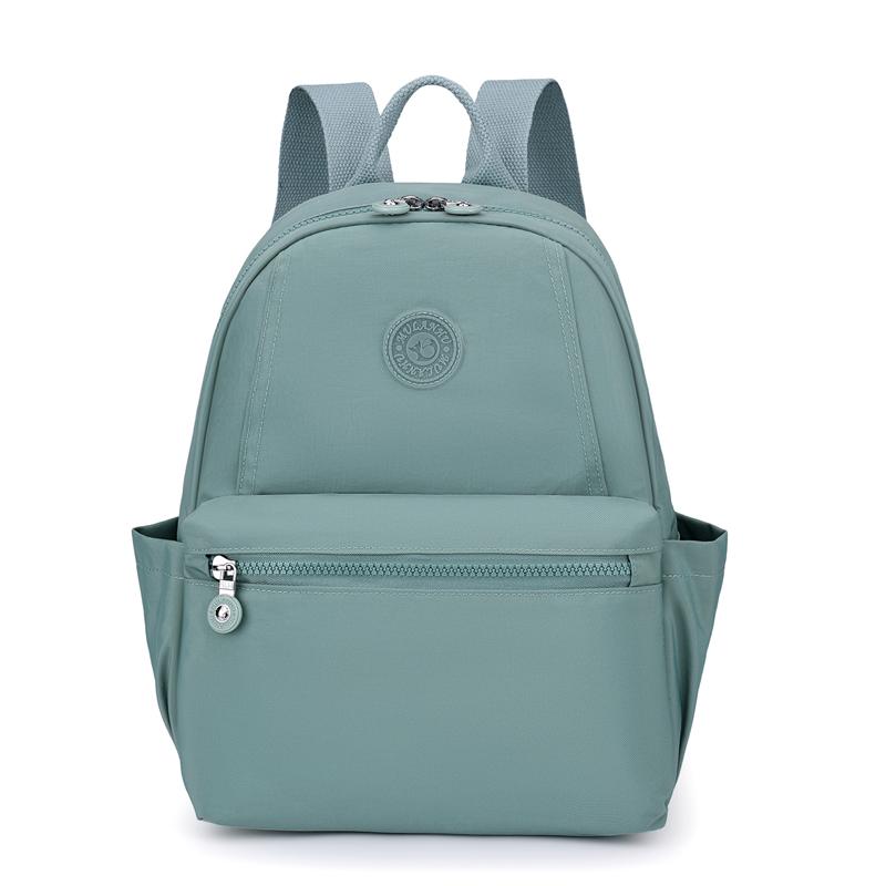 Damen Rucksack Nylon Studenten Schultasche Leicht Einfarbig Reise Rucksack