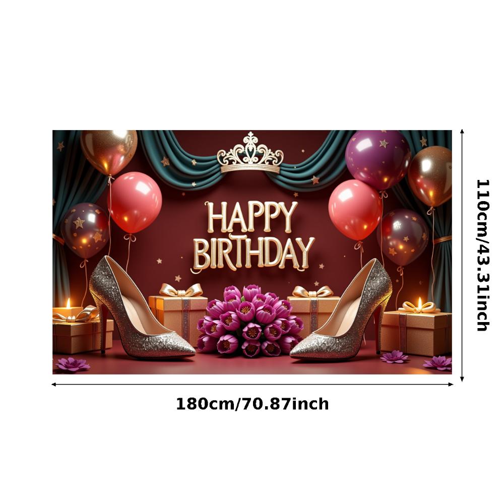 Premium Material Birthday Decoration Party Banner Event Banner for Event Decoration Floral Theme Party Wedding Celebration
